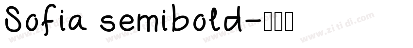 Sofia semibold字体转换